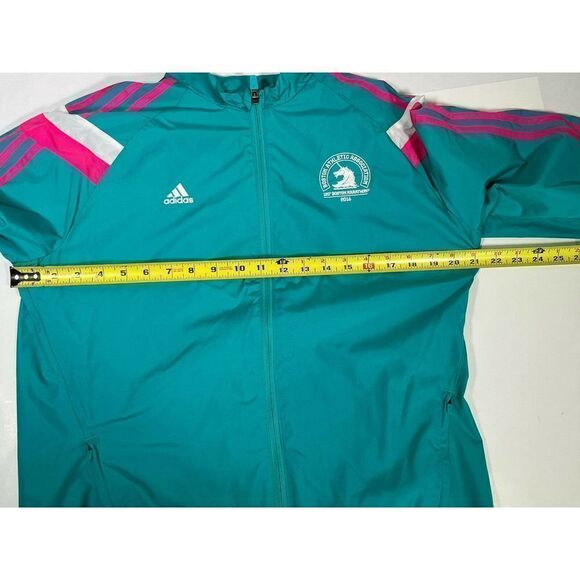 Adidas Boston Marathon Windbreaker Jacket Womens Large 2016 Unicorn Anthem - Picture 10 of 13